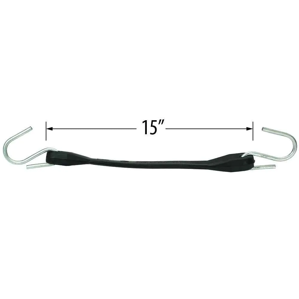 15" Rubber Tarp Straps(bundle of 10) EPDM Rubber