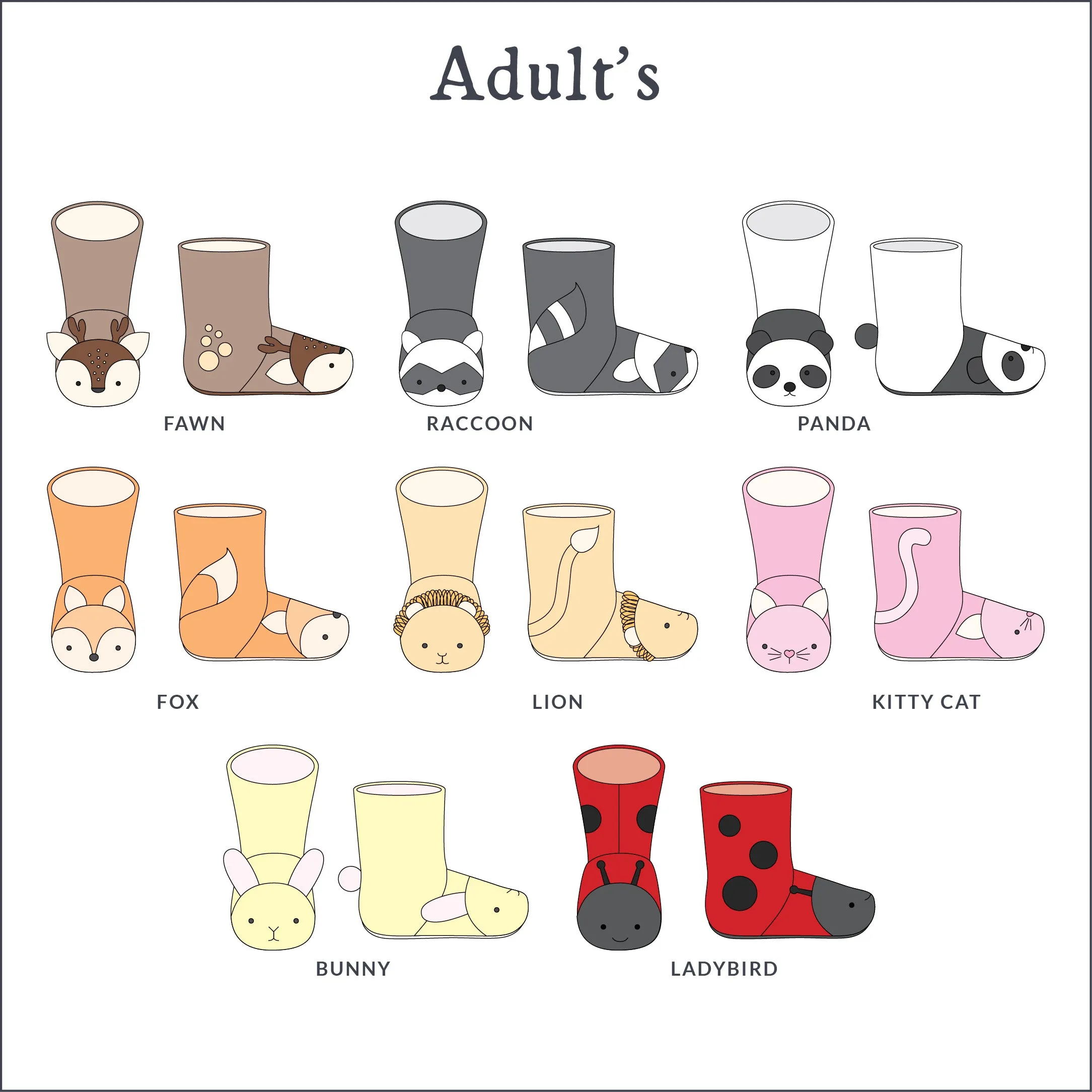 Animal Boots Sewing Pattern - Adult