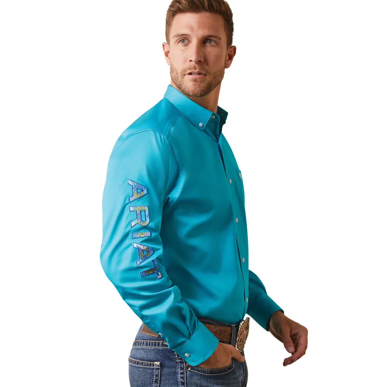 Ariat Men's Team Logo Twill Classic Fit Shirt