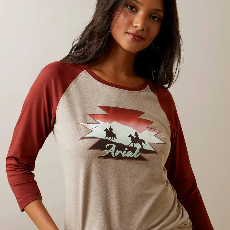 Ariat Women's Adventure 3/4 Sleeve Tee