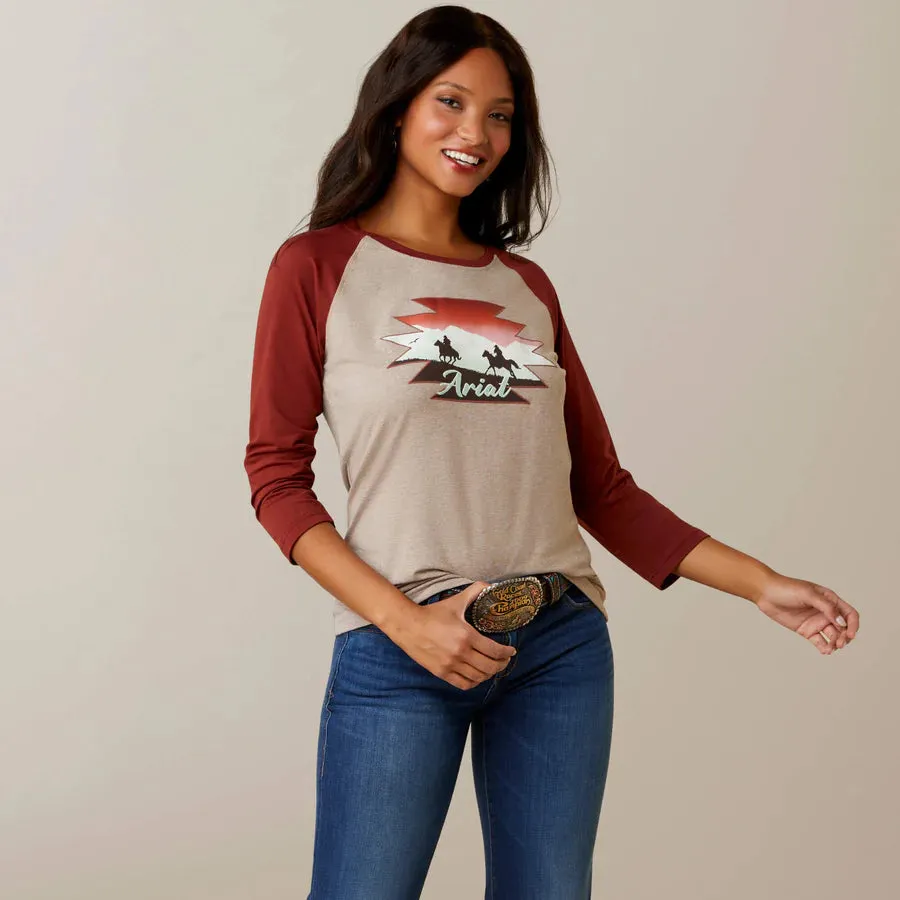 Ariat Women's Adventure 3/4 Sleeve Tee