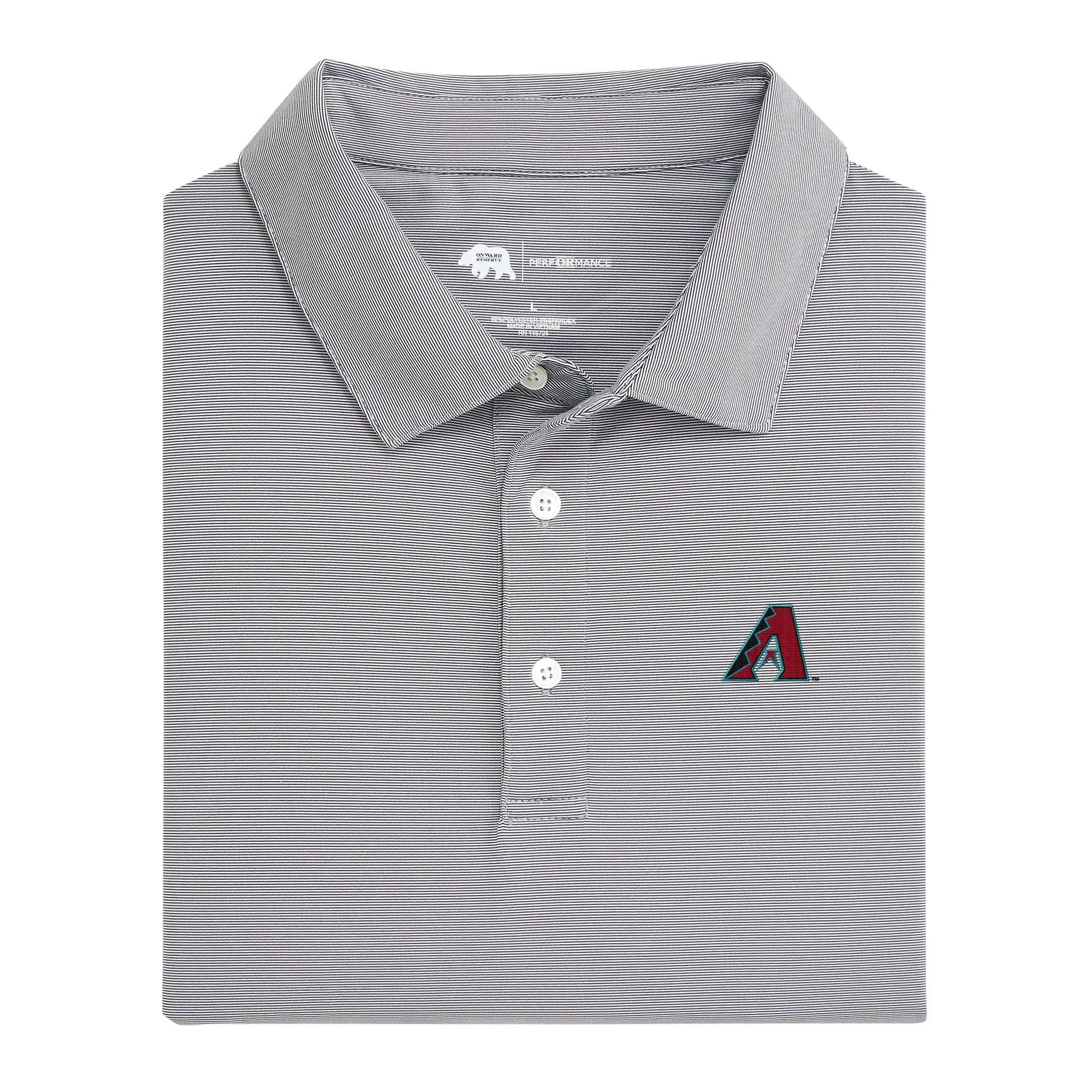 Arizona Diamondbacks Hairline Stripe Performance Polo