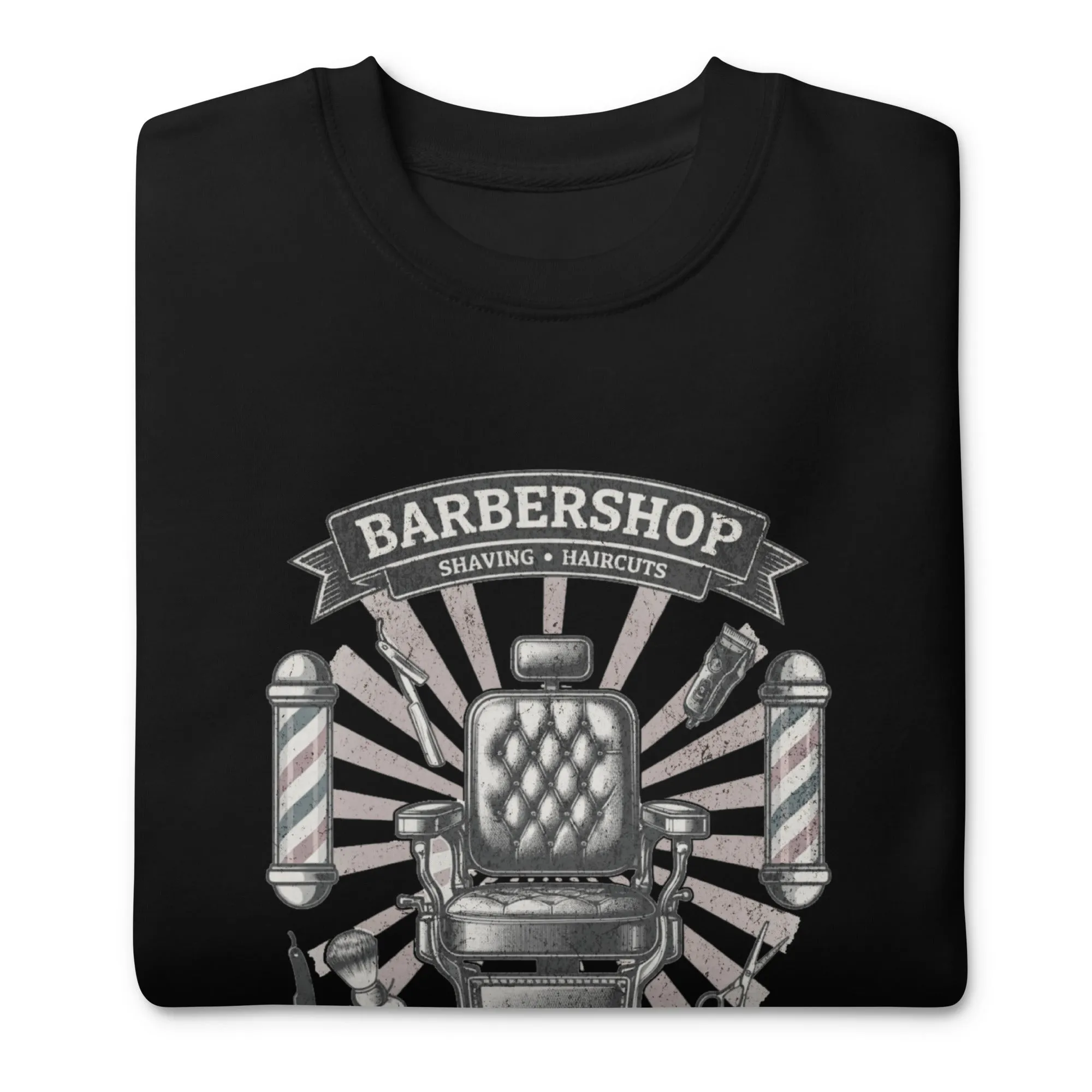 Barbershop Unisex Premium Sweatshirt - StyleMZ