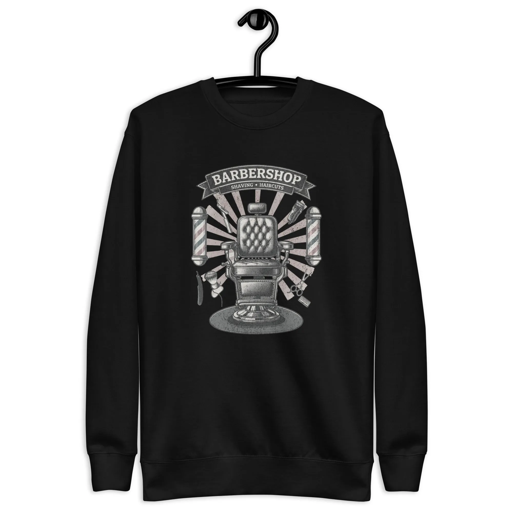 Barbershop Unisex Premium Sweatshirt - StyleMZ