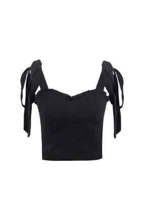 'Blaire' Tie-straps Elastic Vest Top