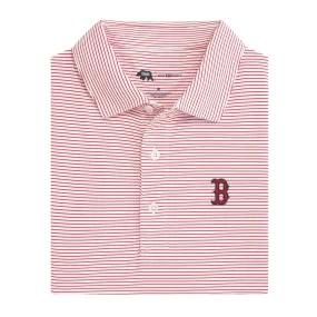 Boston Red Sox Birdie Stripe Performance Polo