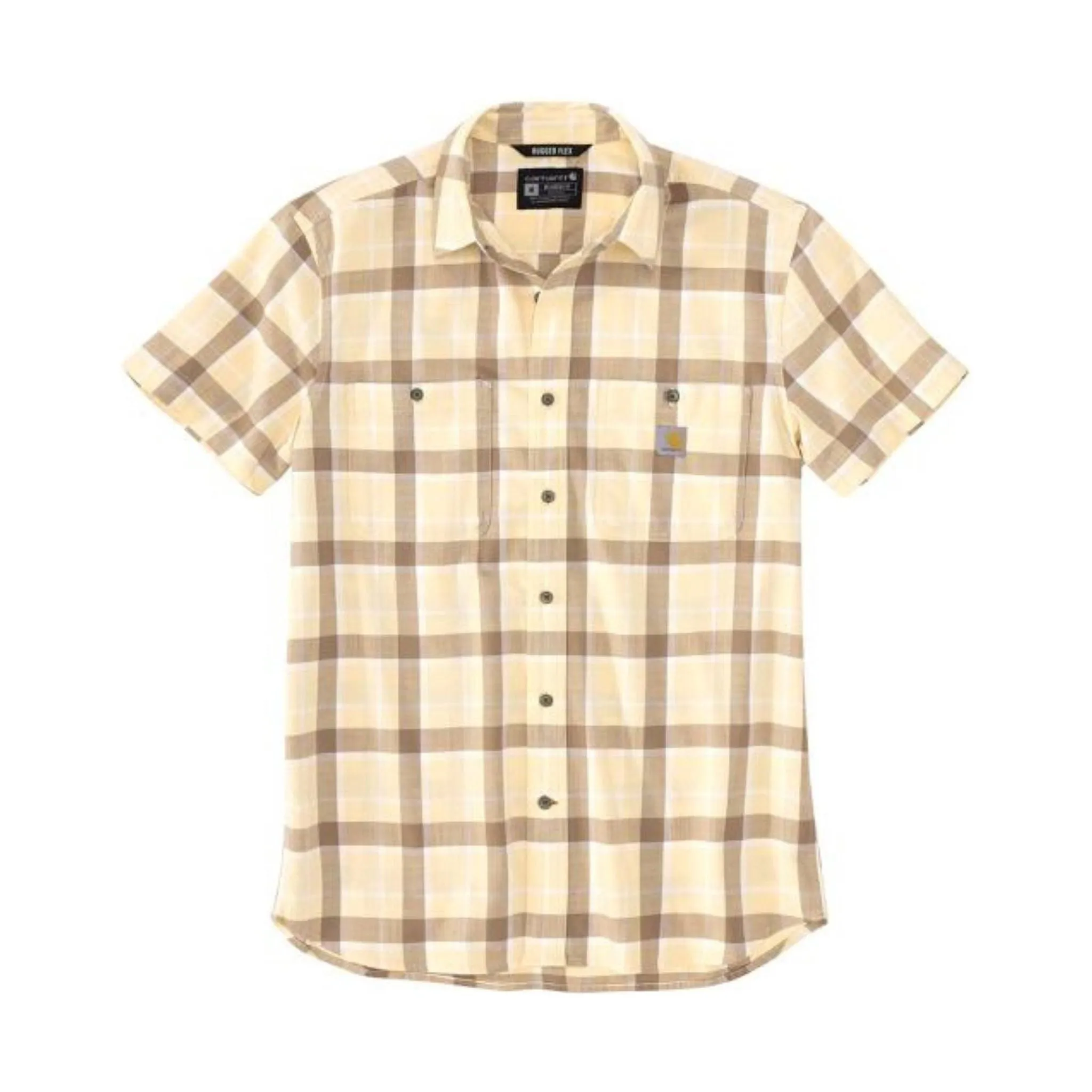 Carhartt Men's Rugged Relaxed Fit Lightweight Short Sleeve Shirt - Golden Mist - ONLINE STORE CREDIT/EXCHANGE ONLY