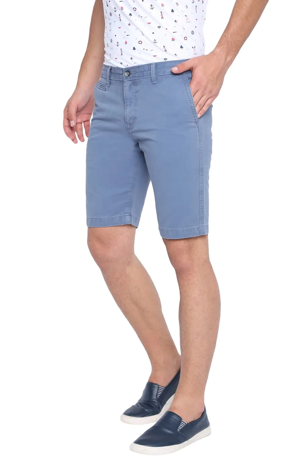 Comfort Fit Over Dyed Cotton Shorts