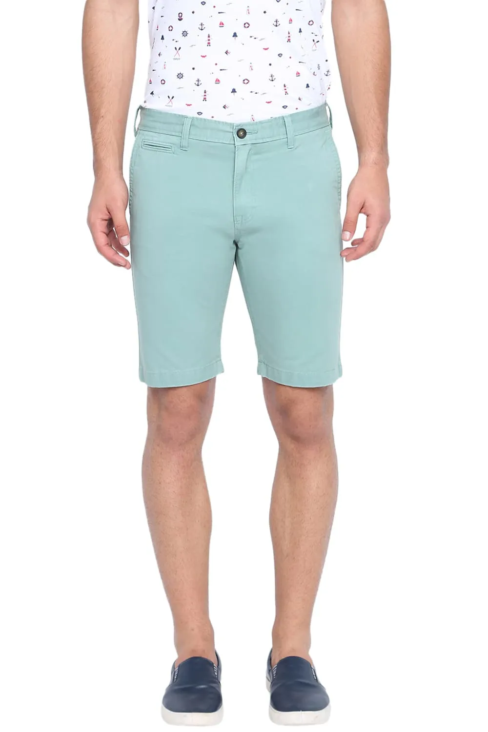 Comfort Fit Over Dyed Cotton Shorts