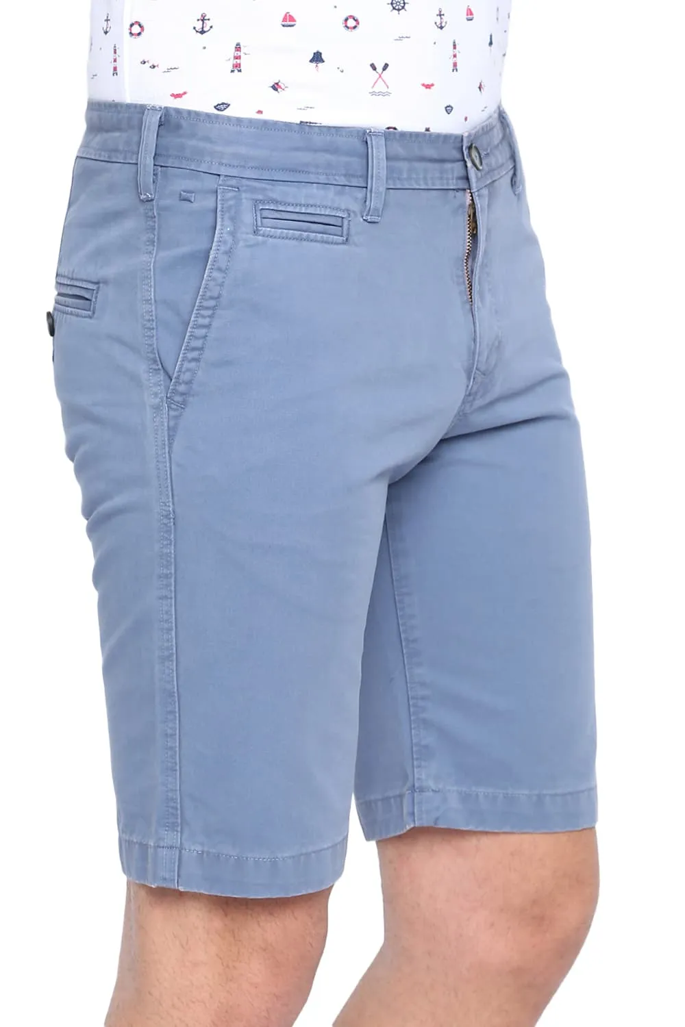 Comfort Fit Over Dyed Cotton Shorts