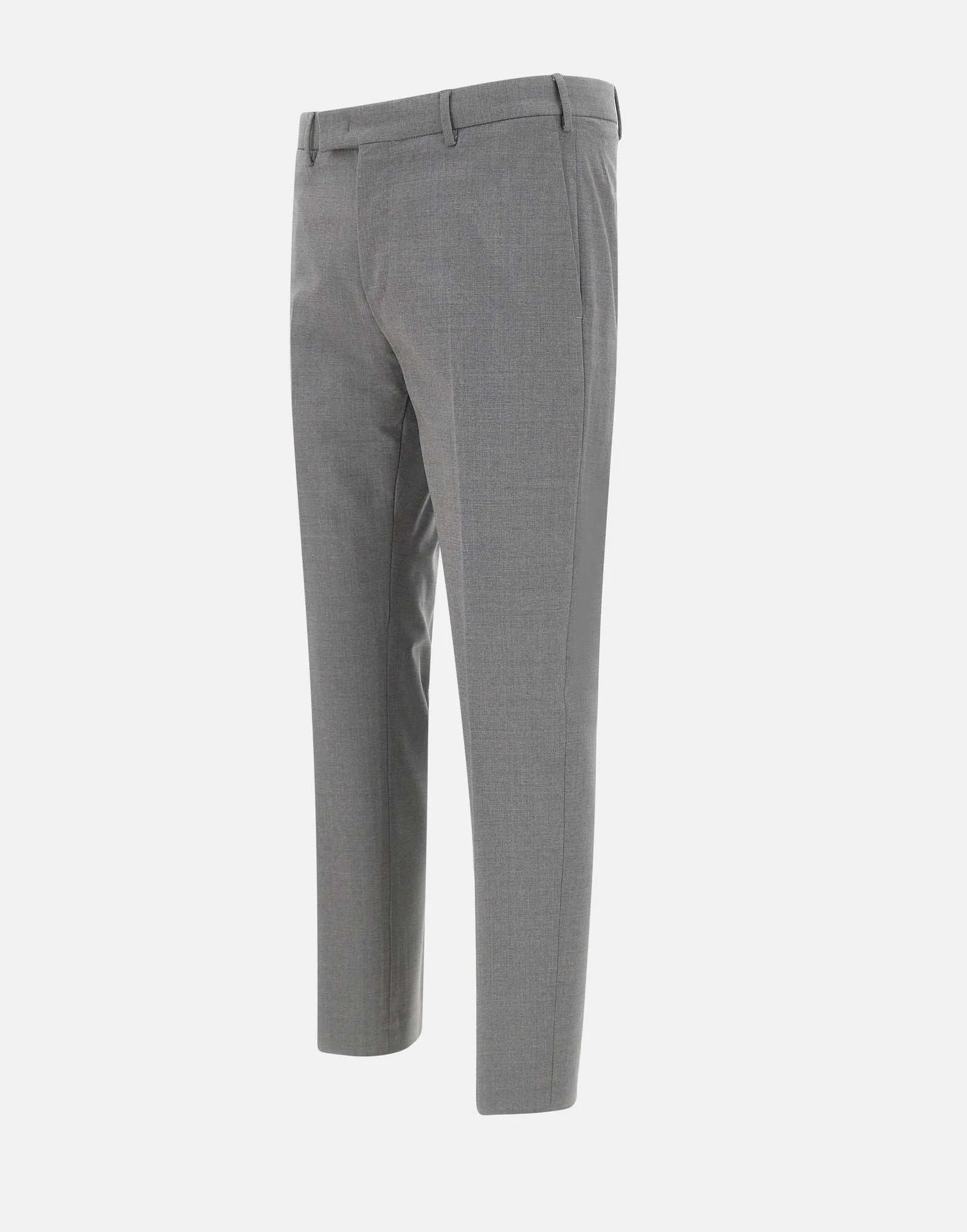 Dieci Men's Wool Trousers in Light Grey