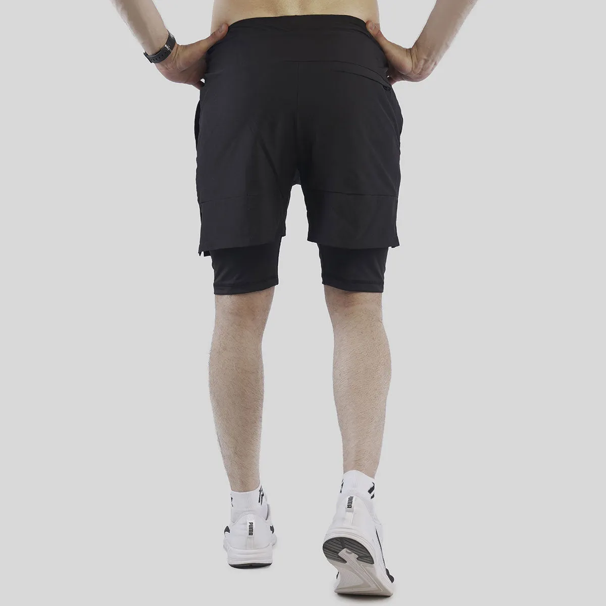 Flex Grip Layer Shorts (Black)