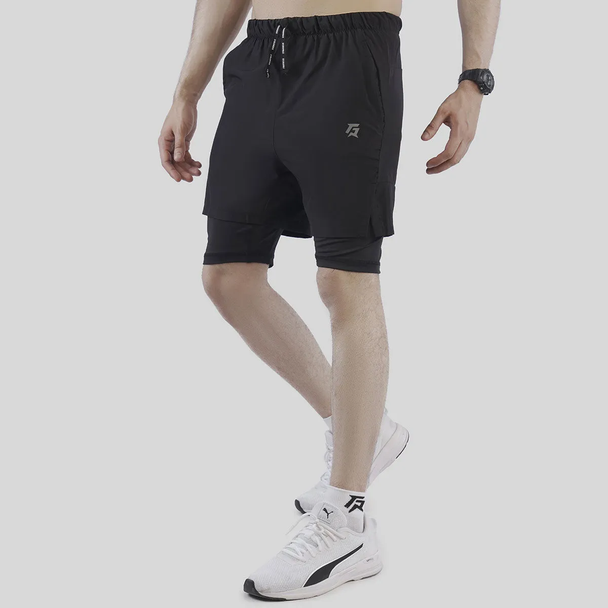 Flex Grip Layer Shorts (Black)