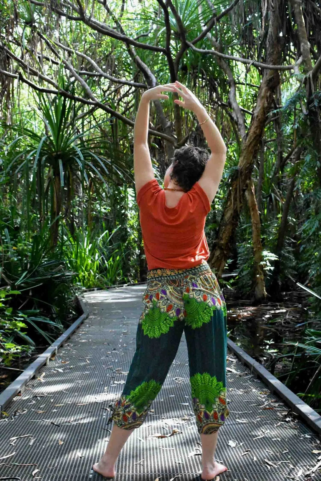 Freya Pants - Shakti Green Forest