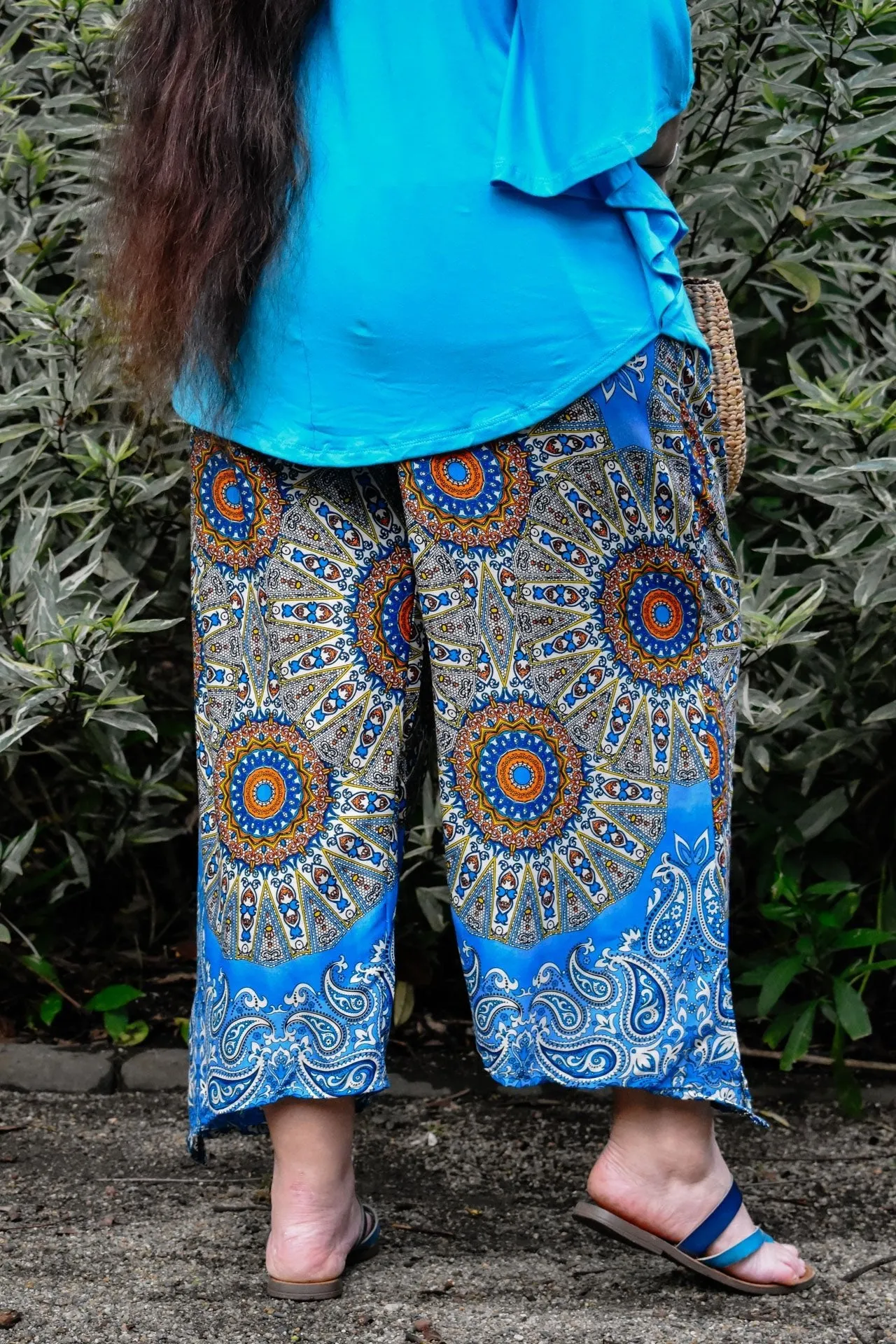 Freya Pants - Wheel of Life Blue