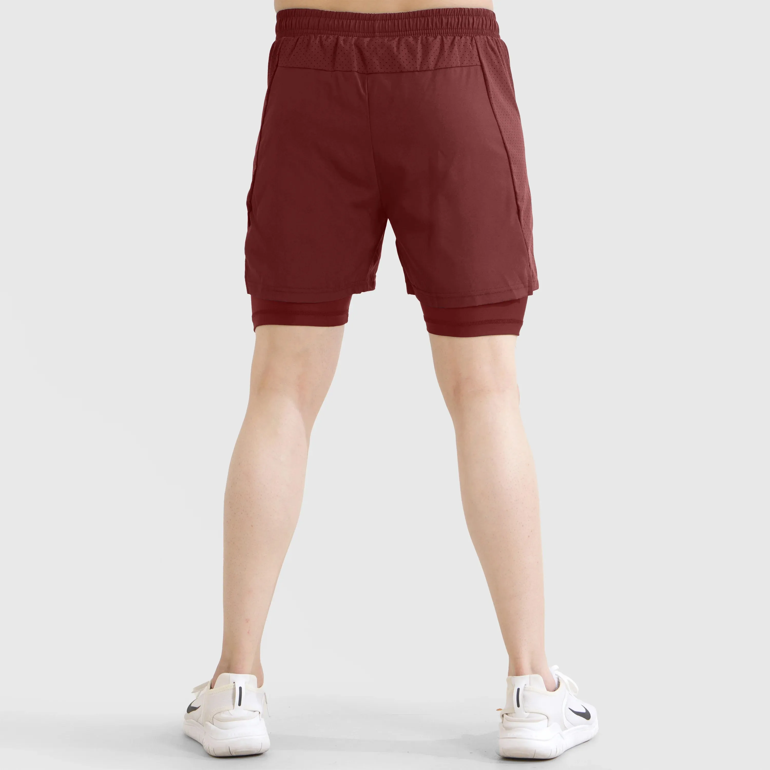 GA Laser Grip Shorts (Maroon)