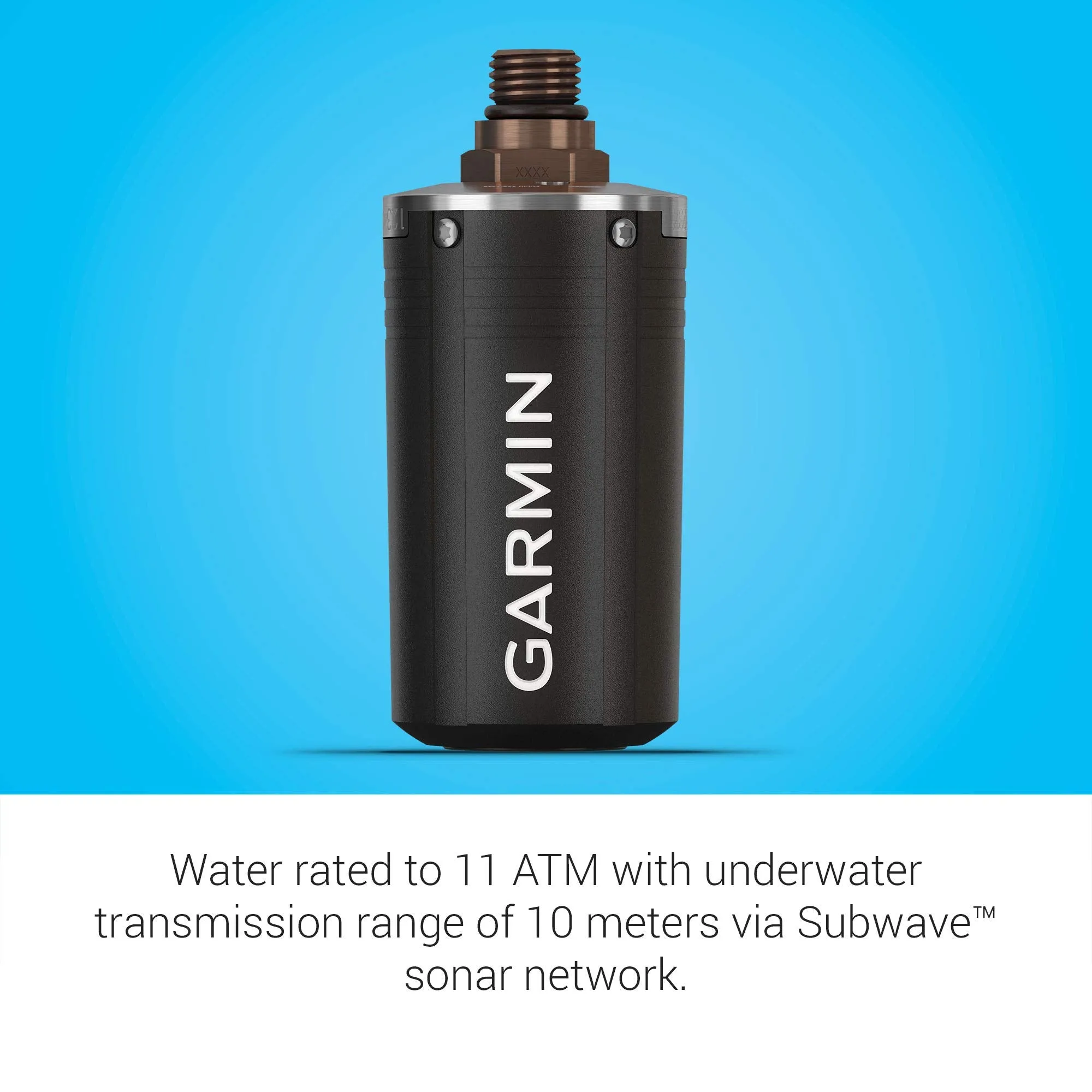 Garmin Descent T1 Transmitter, Dive with Multiple Tanks, Monitor Up to 5 Tanks Via SubWave Sonar Technology