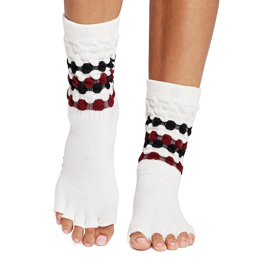 Half Toe Crew Grip Socks