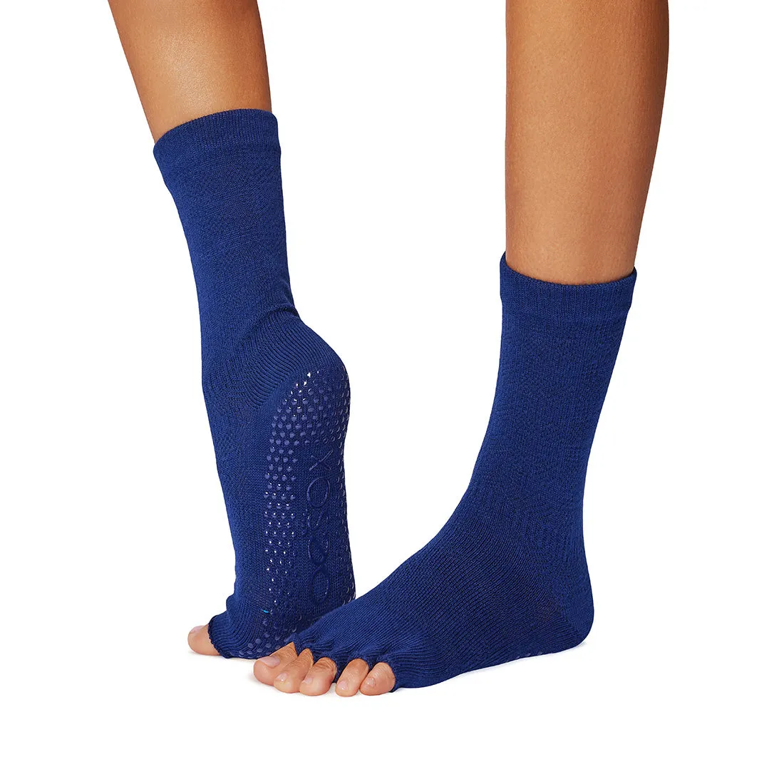 Half Toe Crew Grip Socks