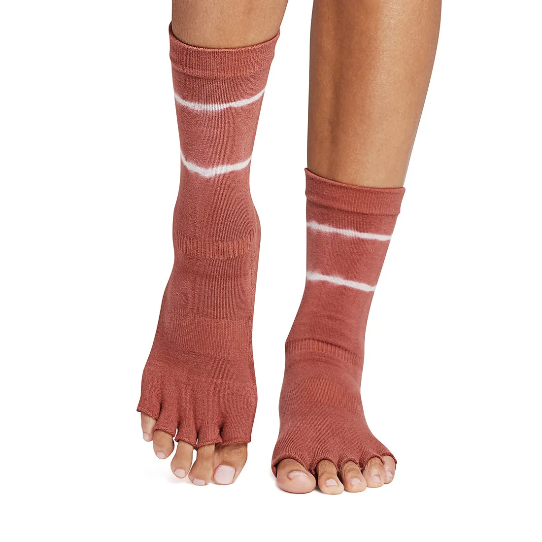 Half Toe Crew Grip Socks