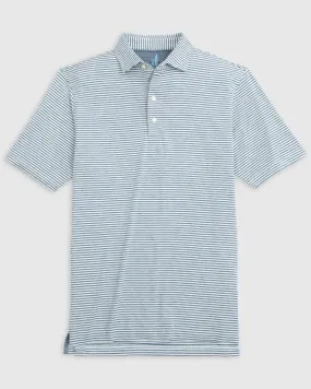 Johnnie-O Seymour Striped Polo Lake