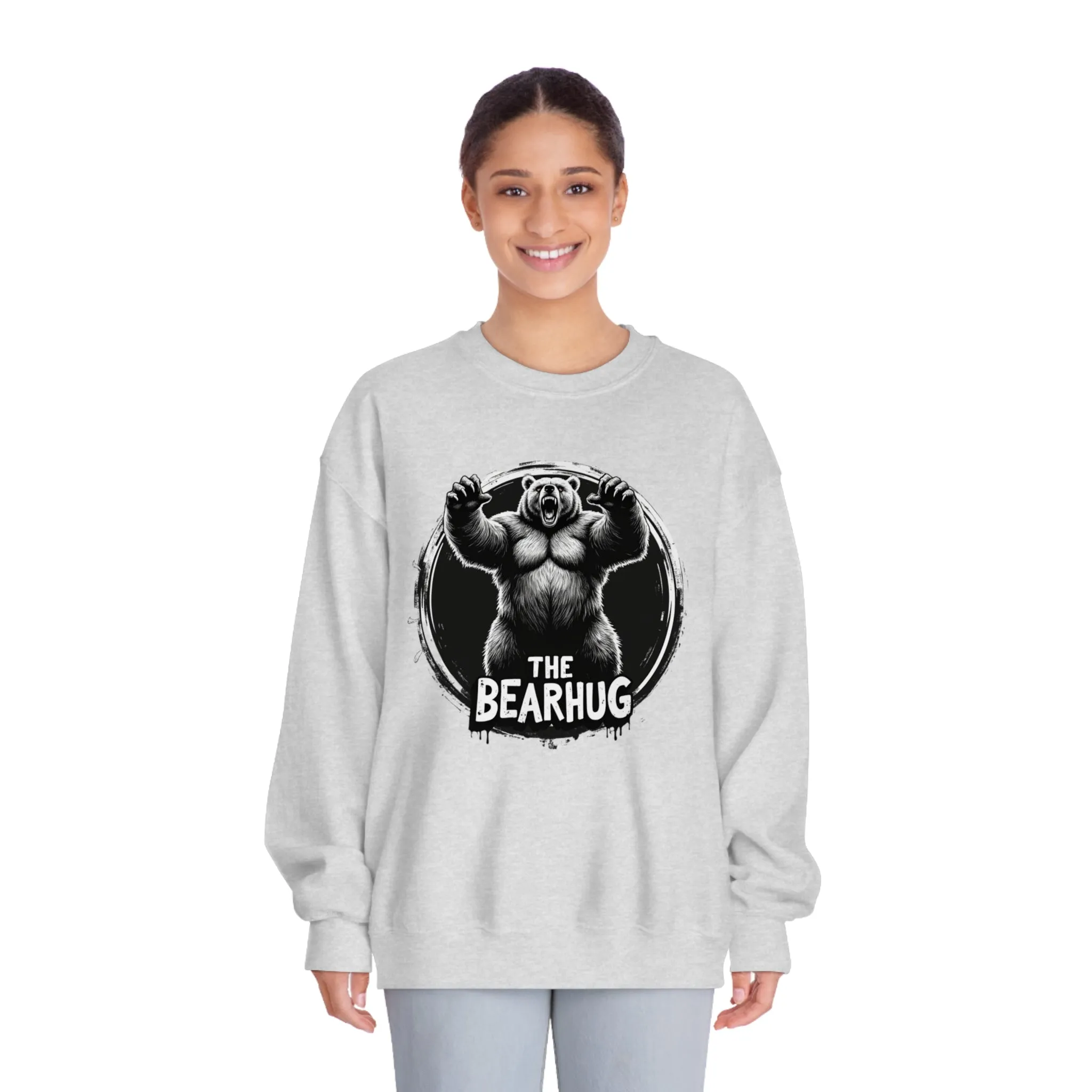 Korea -  The BearHUG Unisex DryBlend® Crewneck Sweatshirt  - StyleMZ