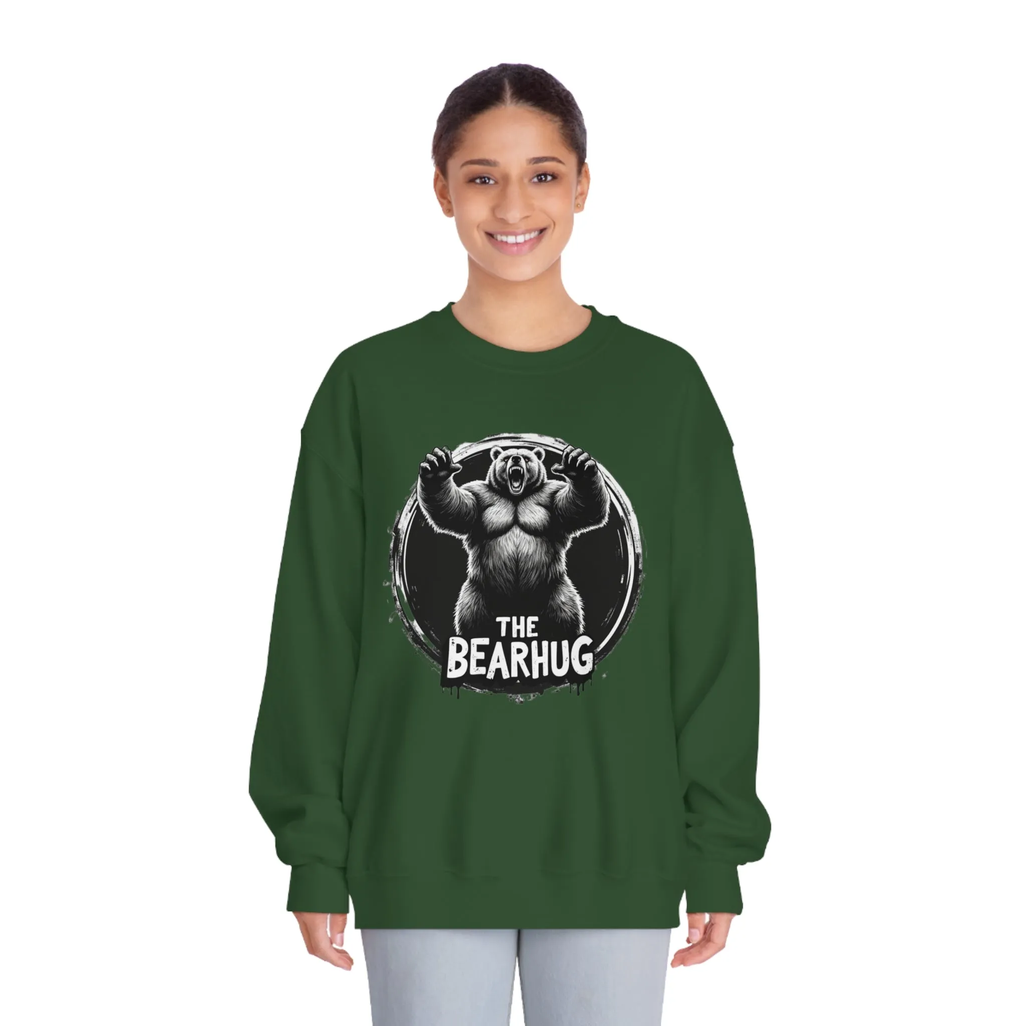 Korea -  The BearHUG Unisex DryBlend® Crewneck Sweatshirt  - StyleMZ