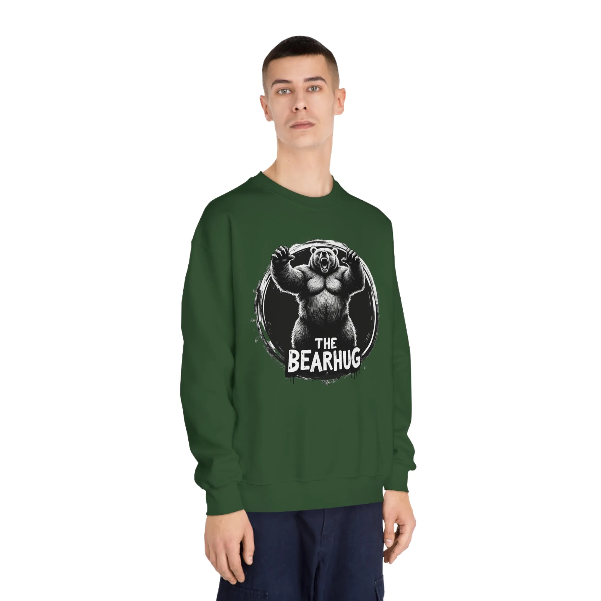 Korea -  The BearHUG Unisex DryBlend® Crewneck Sweatshirt  - StyleMZ