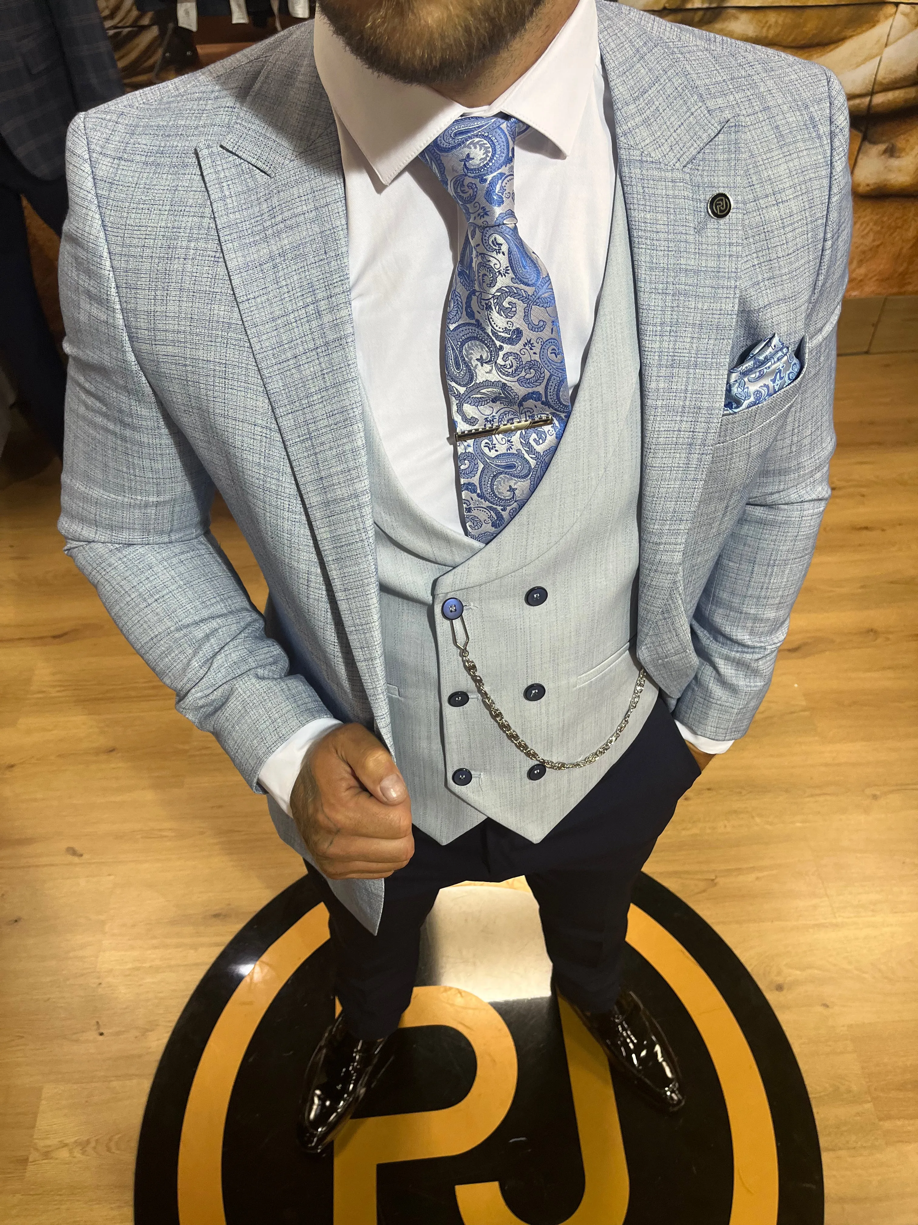 Labo - Light Blue 3 Piece Suit