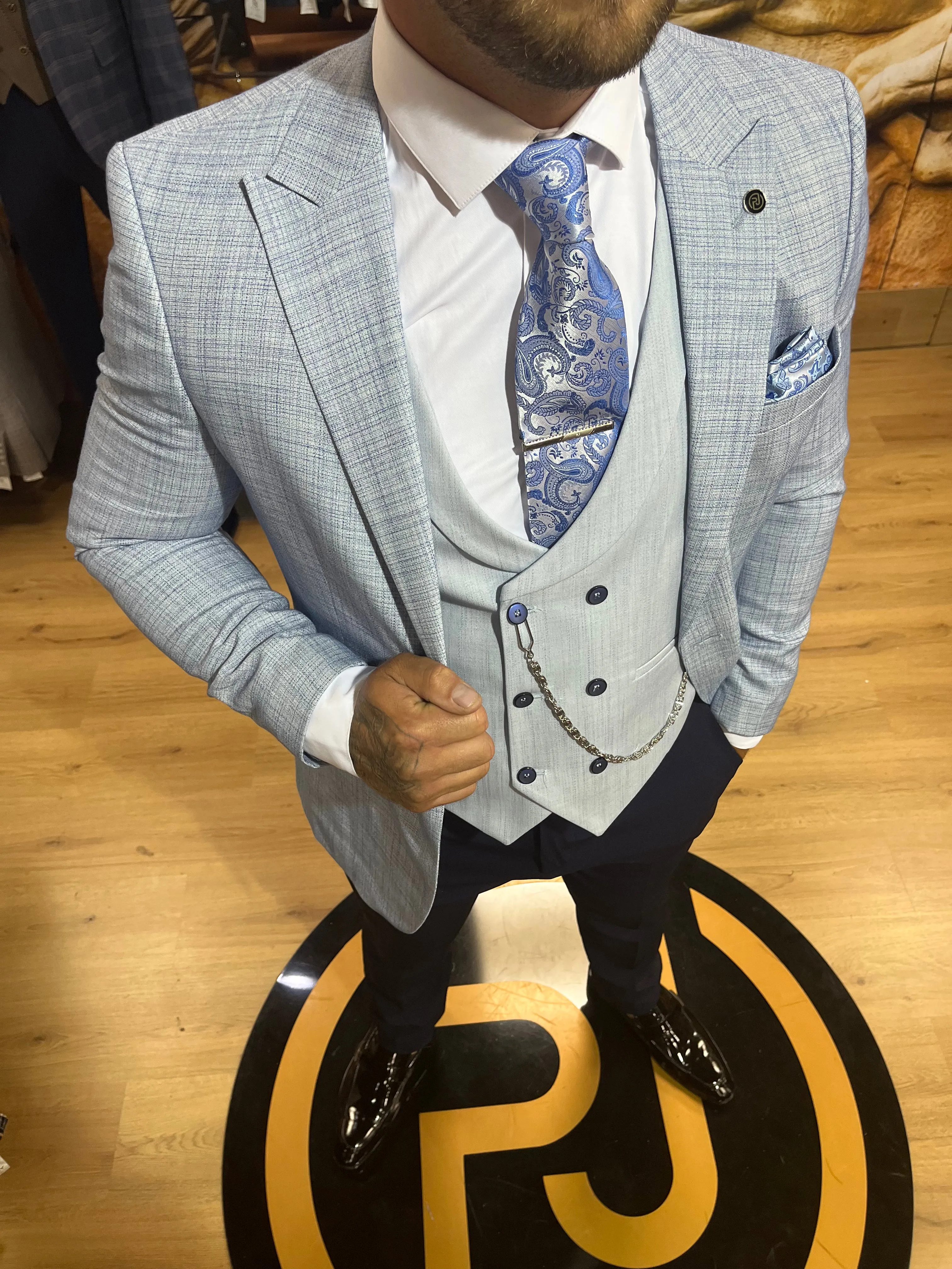 Labo - Light Blue 3 Piece Suit