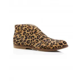 Ladies Desert Boot Pony Leopard