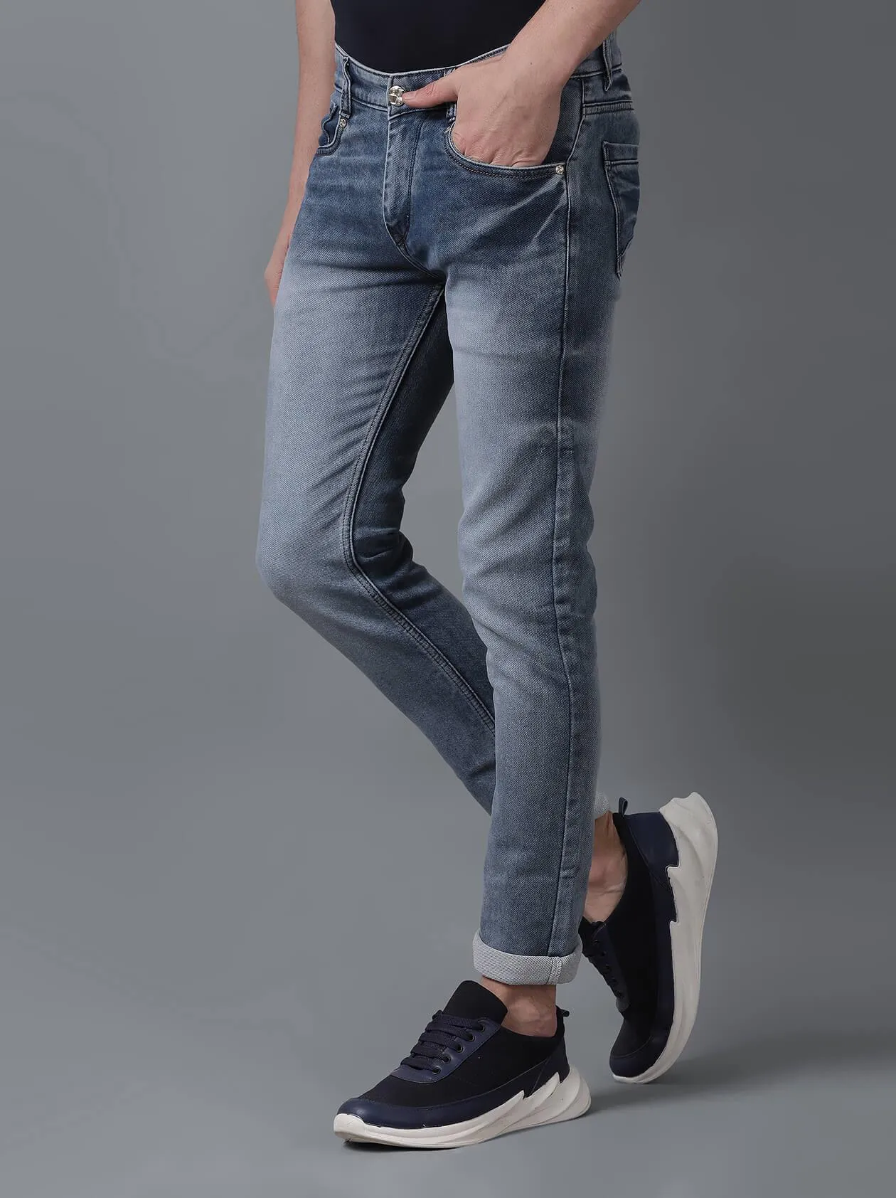 Light Blue Denim Jeans for Men (GBDNM5004)