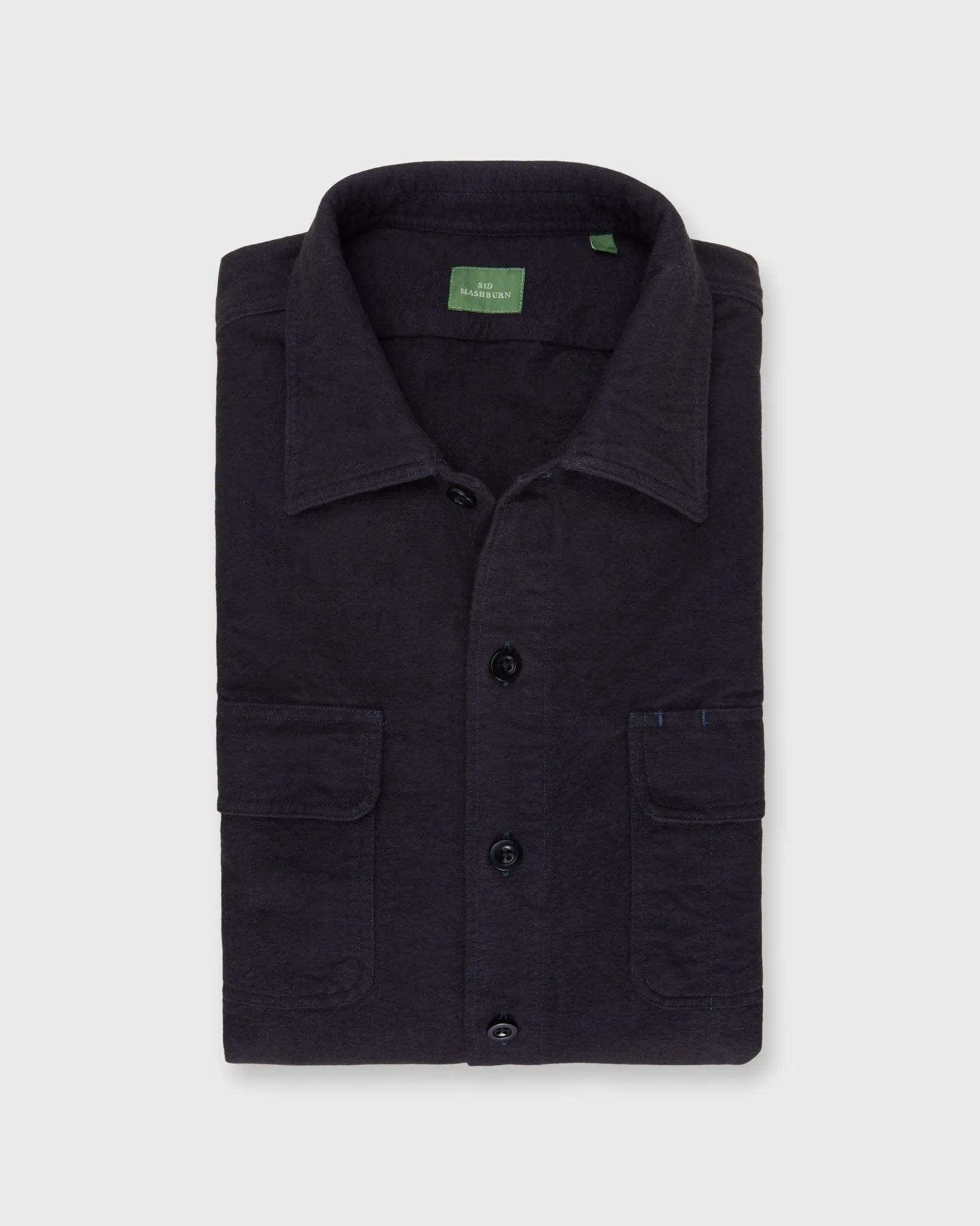 Luke Work Shirt in Navy Chamois