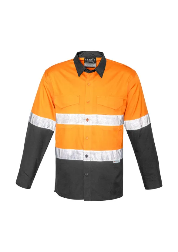 Mens Rugged Cooling Taped Hi Vis Spliced Shirt (BZ-ZW129)