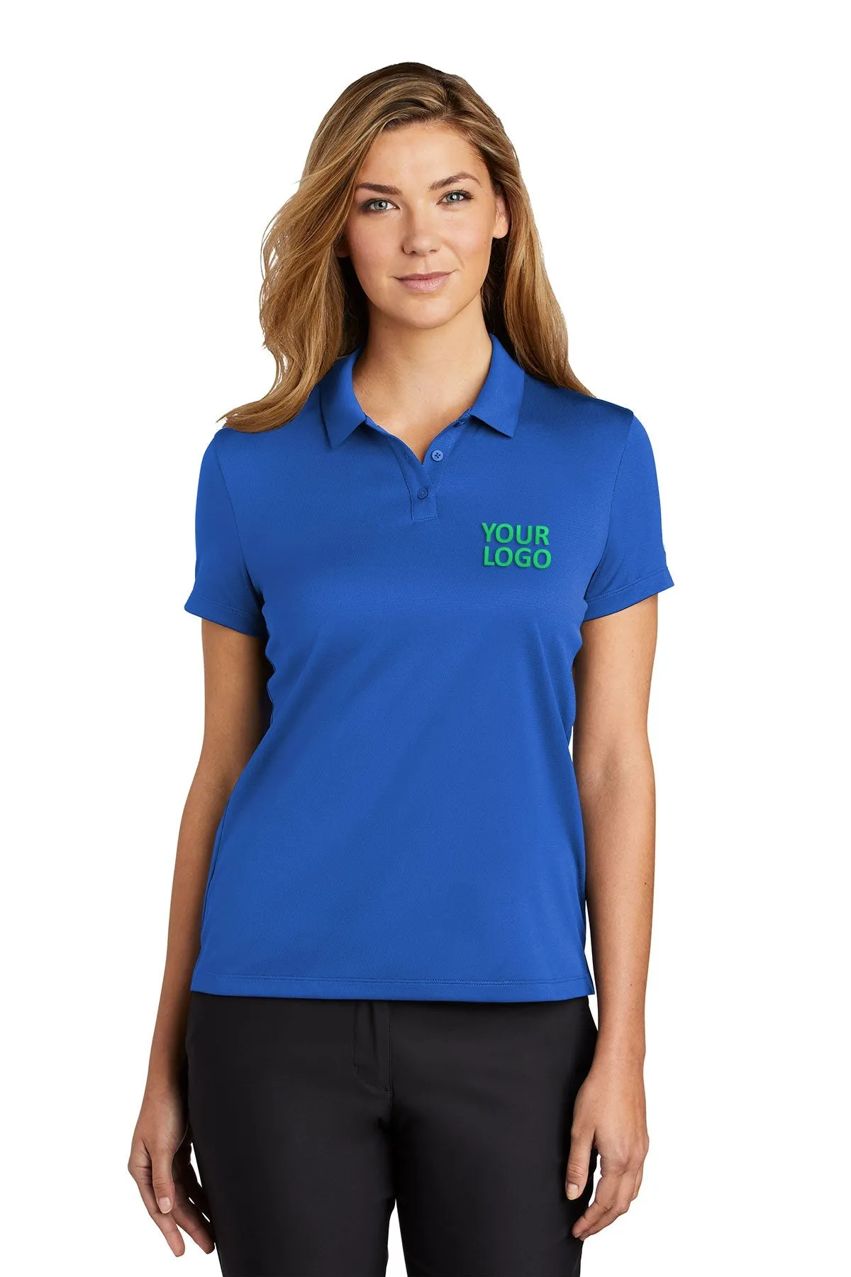 Nike Ladies Dry Essential Customized Polos, Game Royal