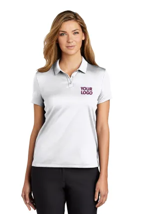 Nike Ladies Dry Essential Customized Polos, White