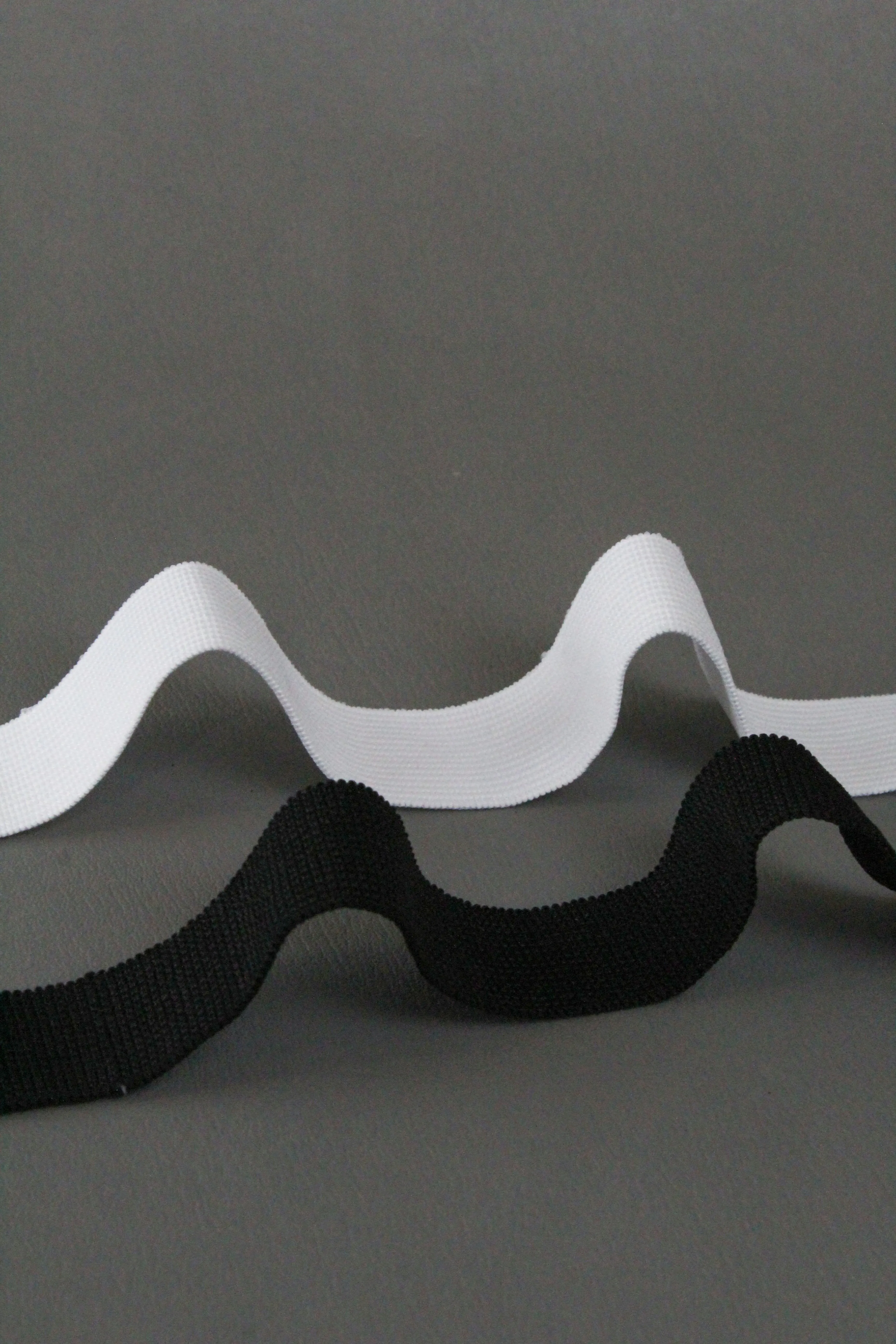 NZ Made Elastic - Black & White