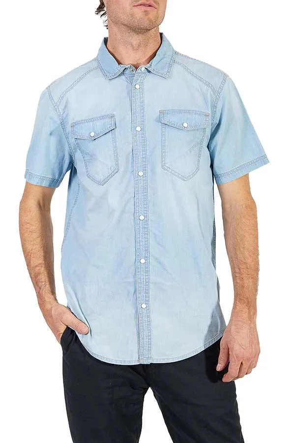 Silver Chambray Shirt