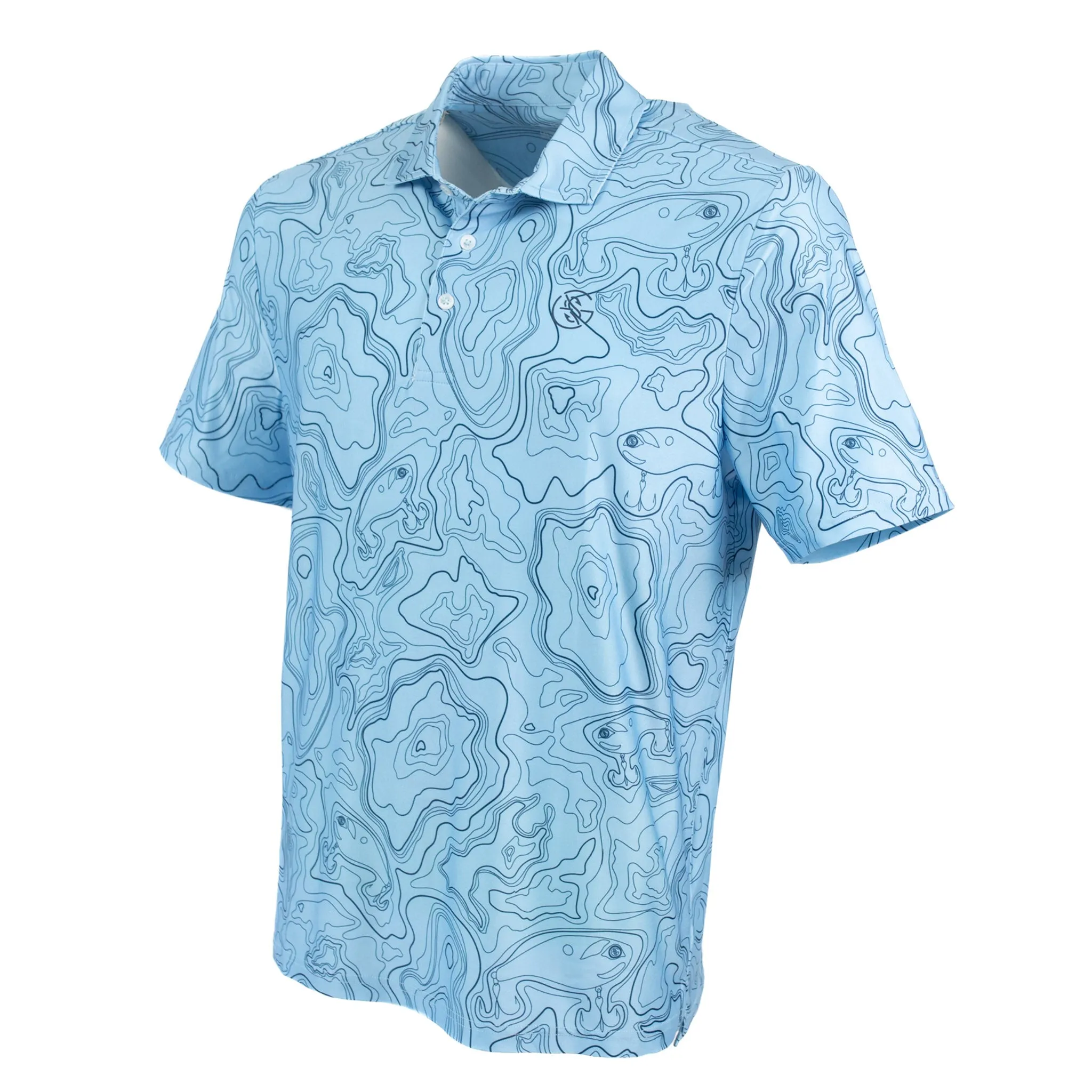 Sky Blue Topo Polo