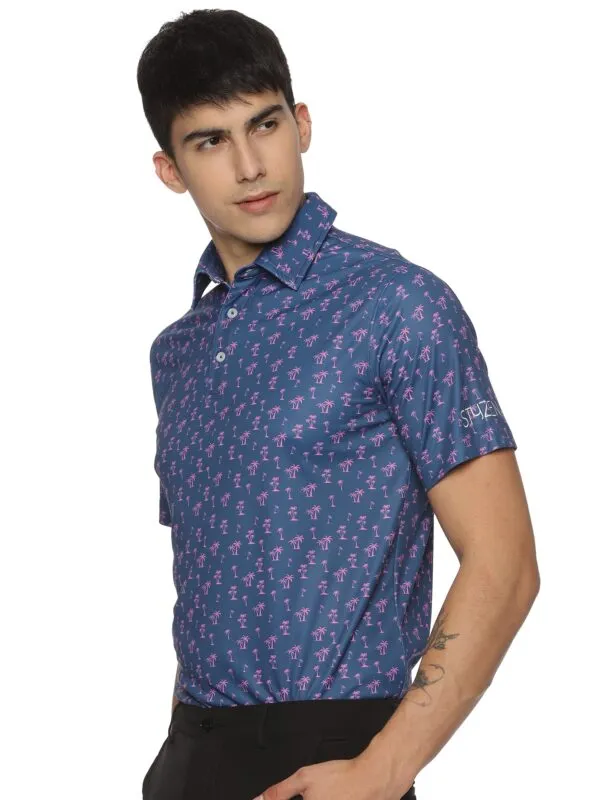 Styzen Violet Vacation Men's Golf Polo T-shirt