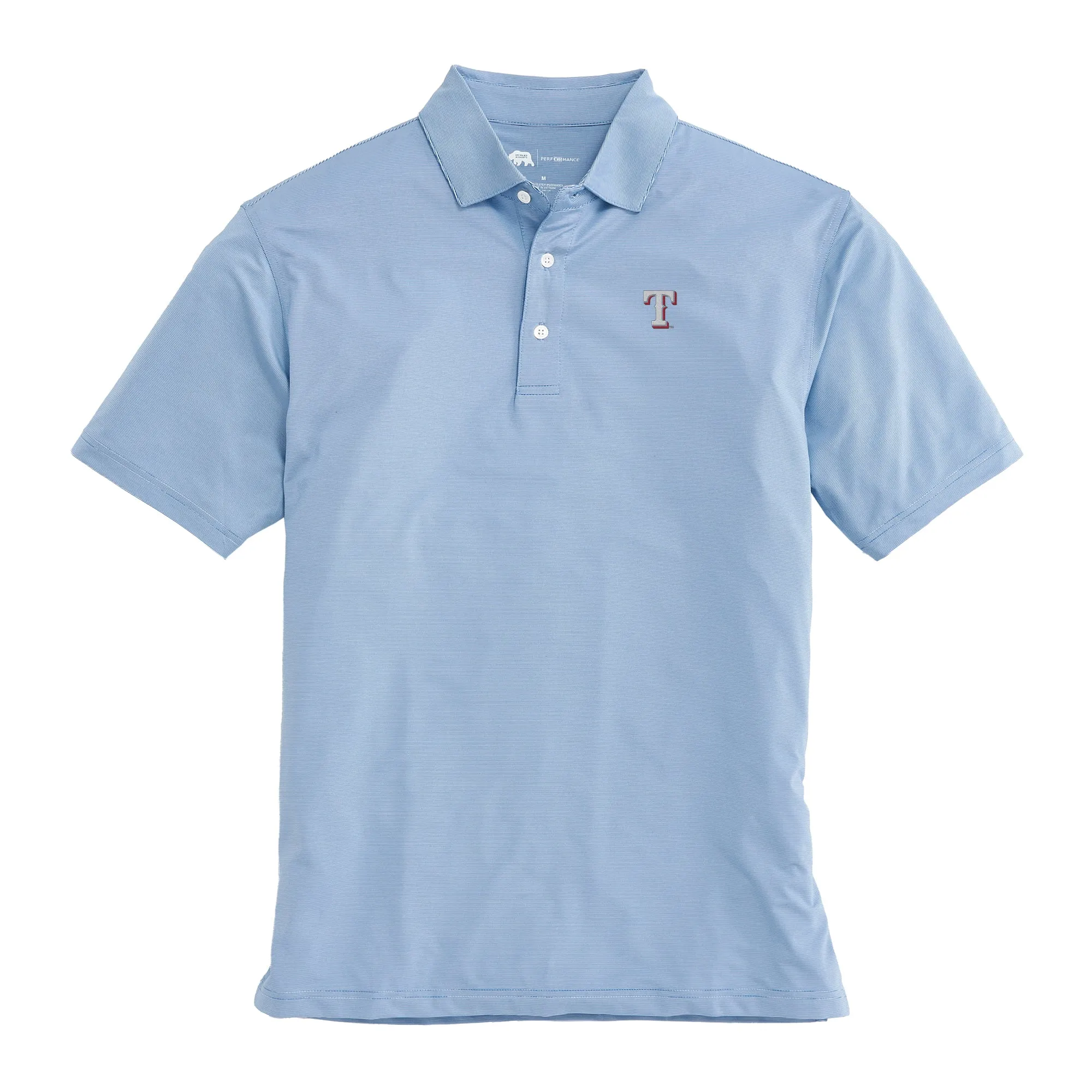 Texas Rangers Hairline Stripe Performance Polo