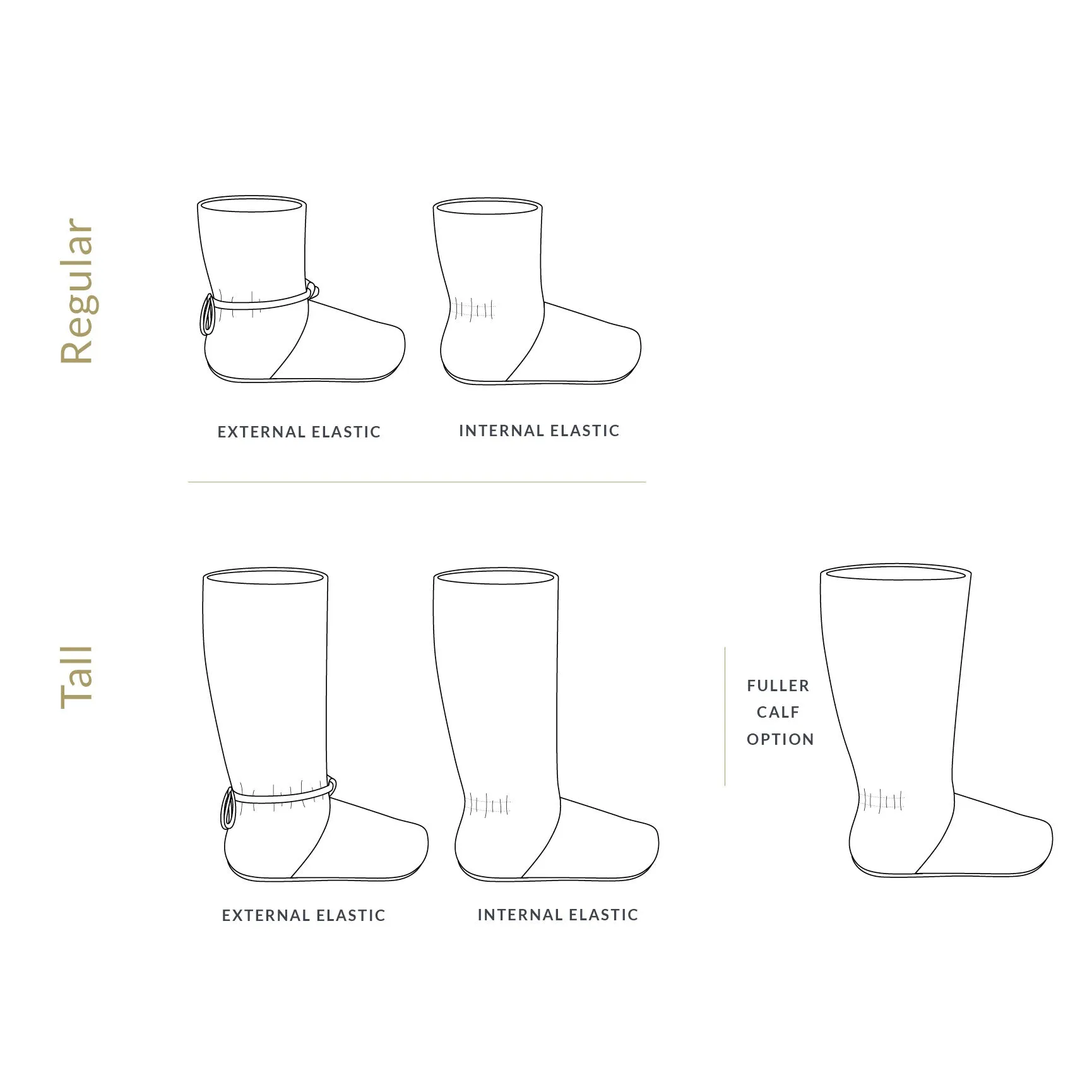 Tie Back Boots Sewing Pattern - Adult