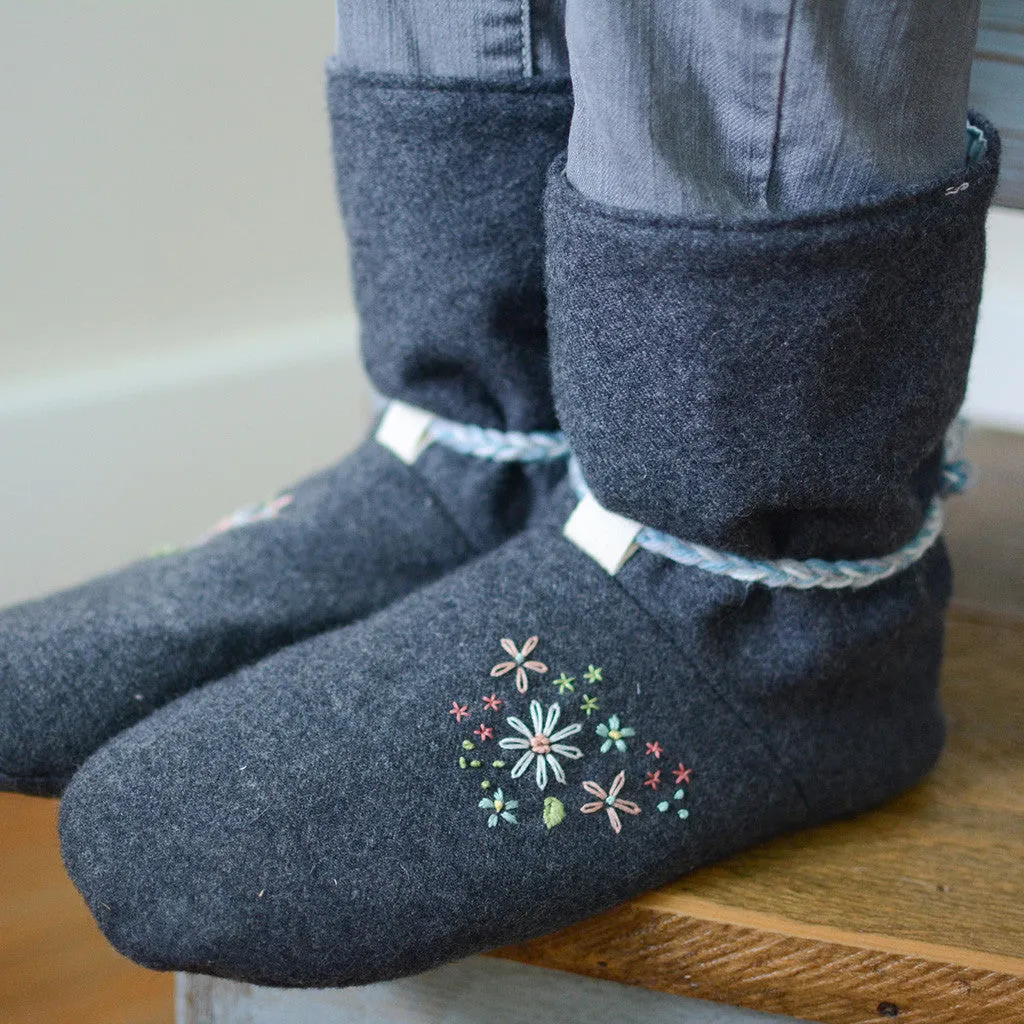 Tie Back Boots Sewing Pattern - Adult