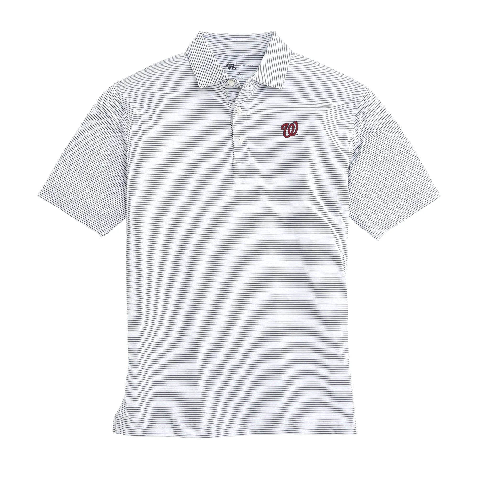 Washington Nationals Birdie Stripe Performance Polo