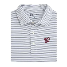 Washington Nationals Birdie Stripe Performance Polo