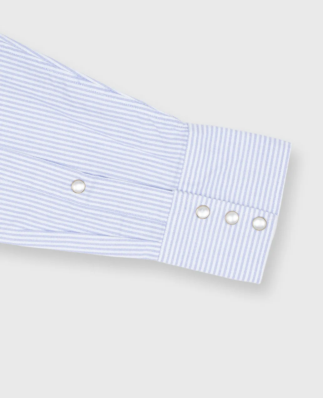 Western Work Shirt in Blue/White University Stripe Oxford